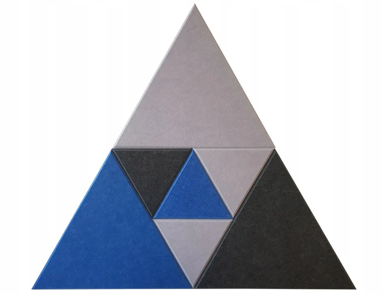 Decorative 3D PET Felt Wall Tiles - Triangle SMALL