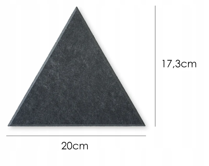 Decorative 3D PET Felt Wall Tiles - Triangle BIG