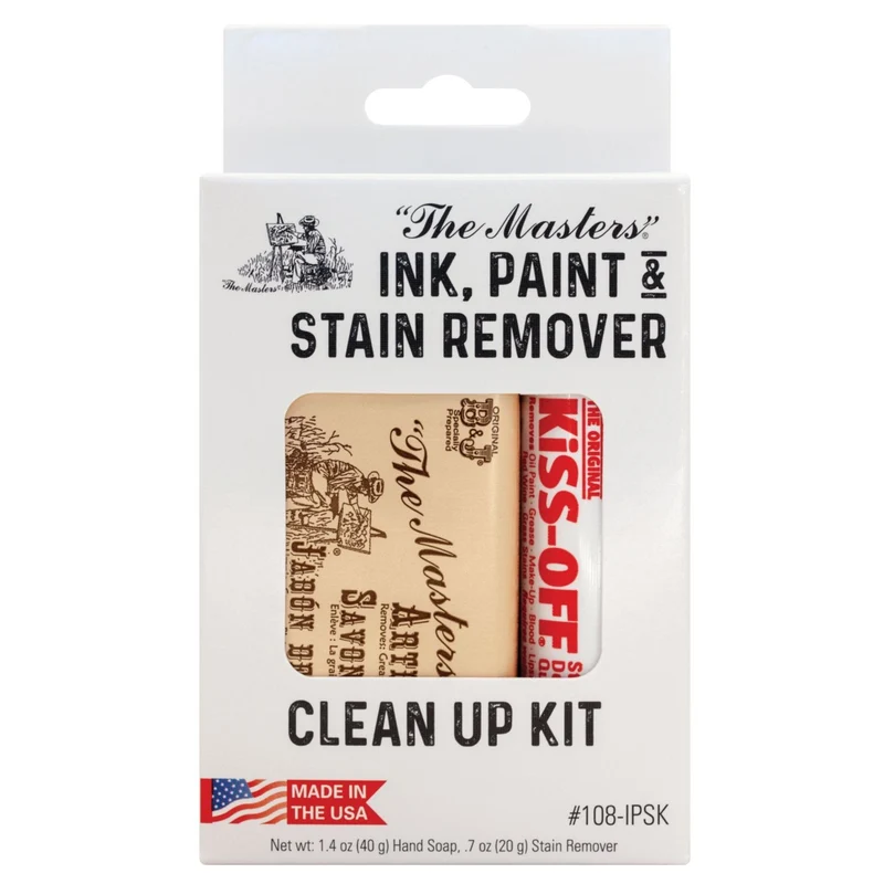 Masters Clean Up Kit - Ink, Paint, and Stain with Kiss Off