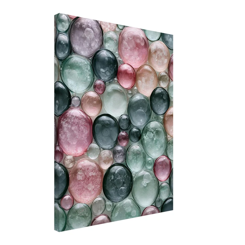 Bunte Seifenblasen Pastell Leinwand