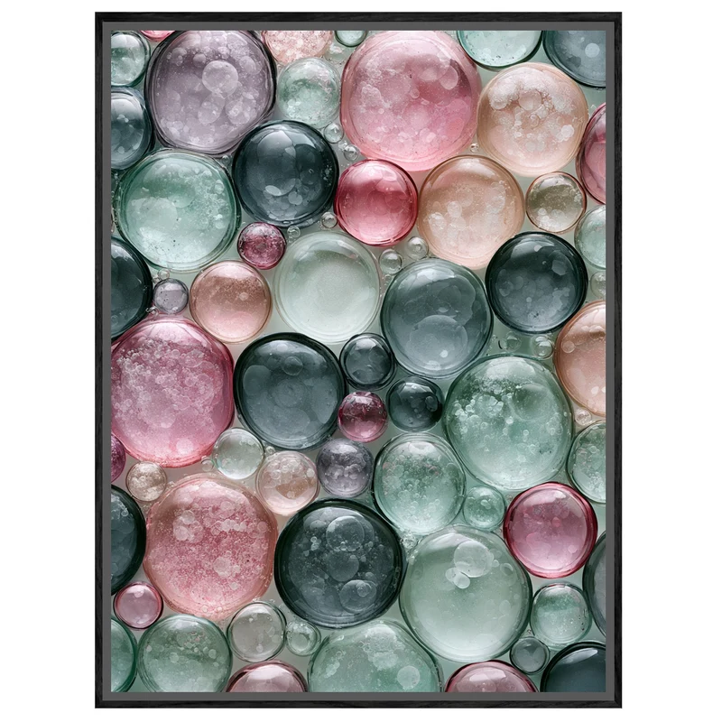 Bunte Seifenblasen Pastell Leinwand