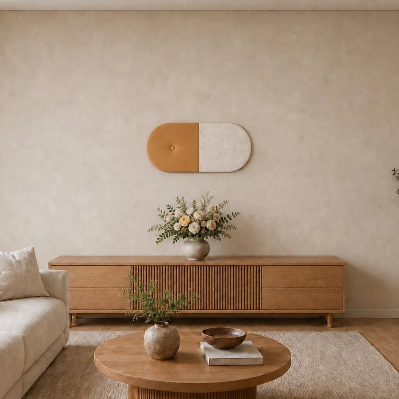 Padded Wall Panels Set 5 Mustard
