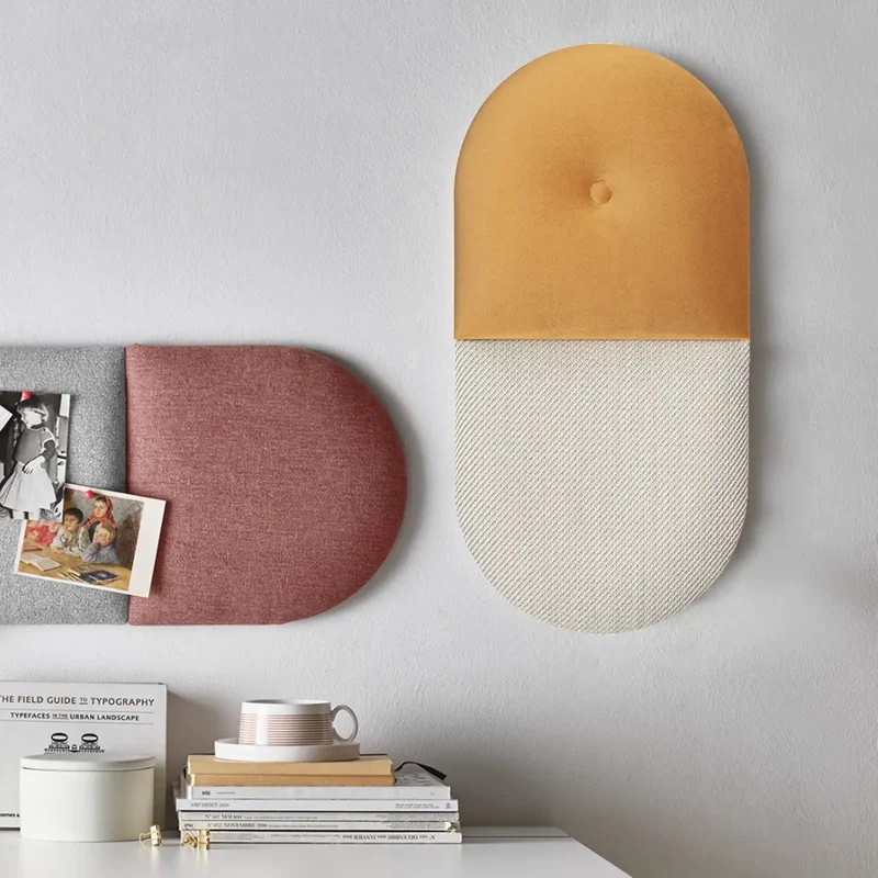 Padded Wall Panels Set 5 Mustard