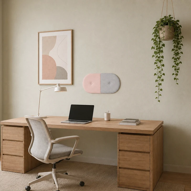 Padded Wall Panels Set 5 Pink