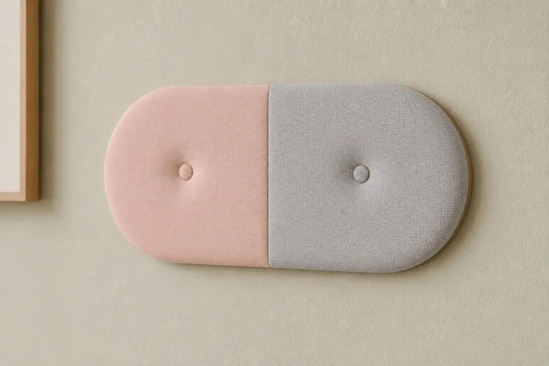 Padded Wall Panels Set 5 Pink