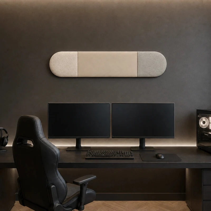 Padded Wall Panels Set 4 Beige