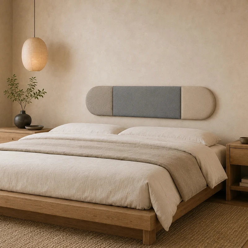 Padded Wall Panels Set 4 Grey
