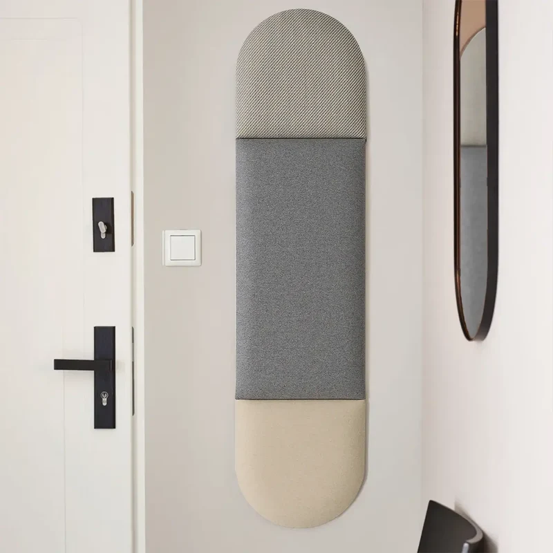 Padded Wall Panels Set 4 Grey