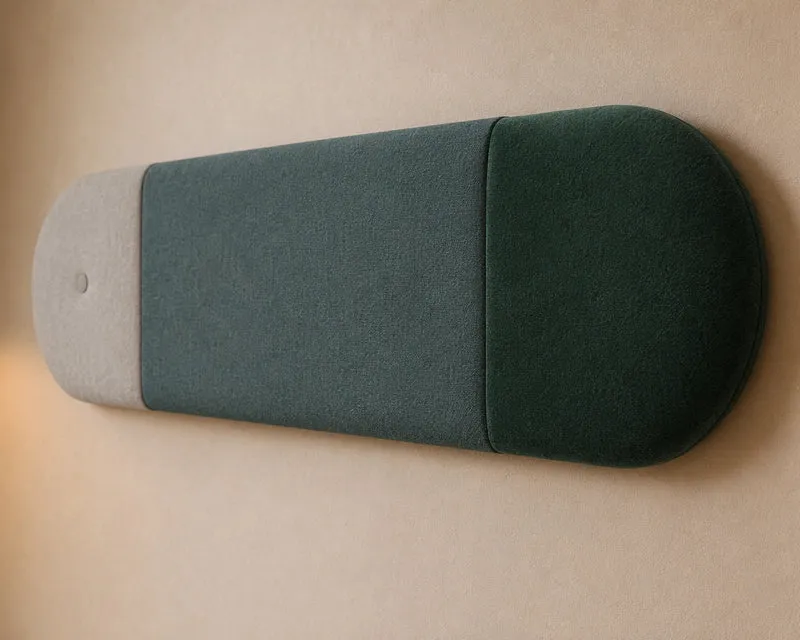 Padded Wall Panels Set 4 Green