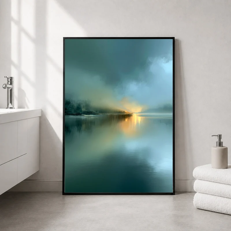 See im Morgennebel Poster
