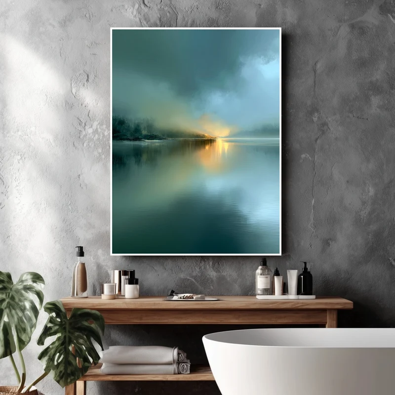 See im Morgennebel Poster