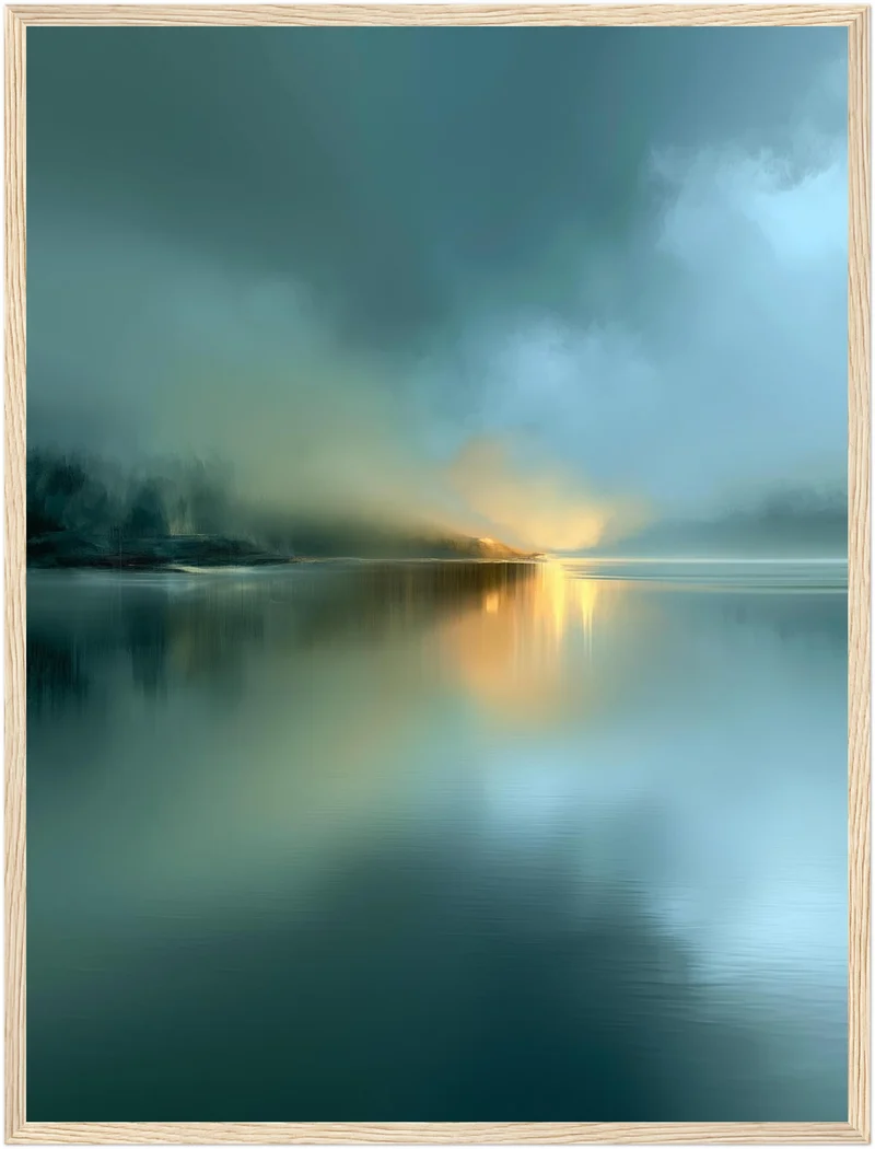 See im Morgennebel Poster