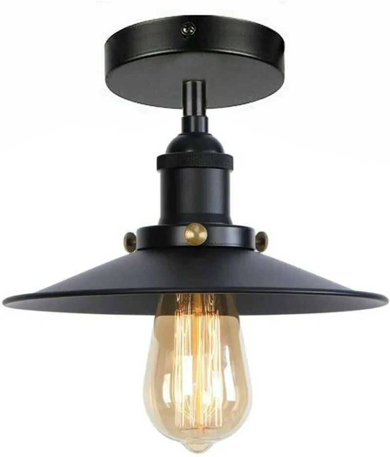 Deckenleuchte Schwarz Vintage Industrial E27~3384
