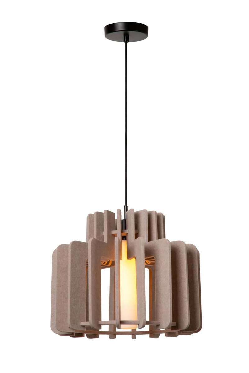 Pendelleuchte Rollo mit Glasschirm höhenverstellbar Ø40cm