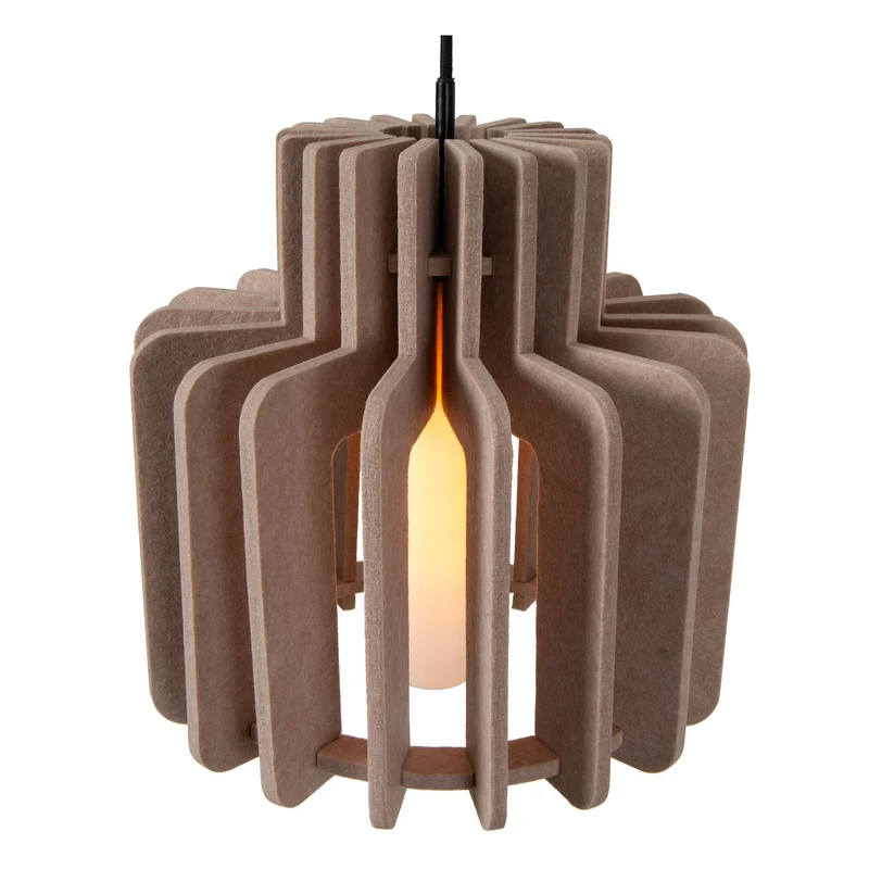 Pendelleuchte Rollo mit Glasschirm höhenverstellbar Ø40cm