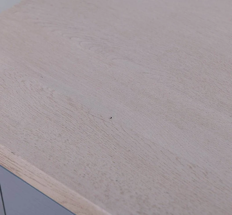 Küchenzeile aus Massivholz Blau Backofenschrank Hängeschrank Spülbecken Vorratsschrank B | Massivholzküche