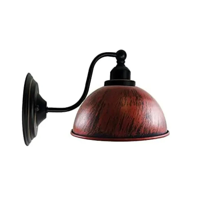 LEDSone Industrielle Wandleuchte Vintage Eisen Lampenschirm Wandlampe ~3298