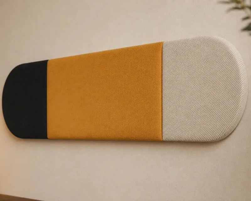 Padded Wall Panels Set 4 Mustard