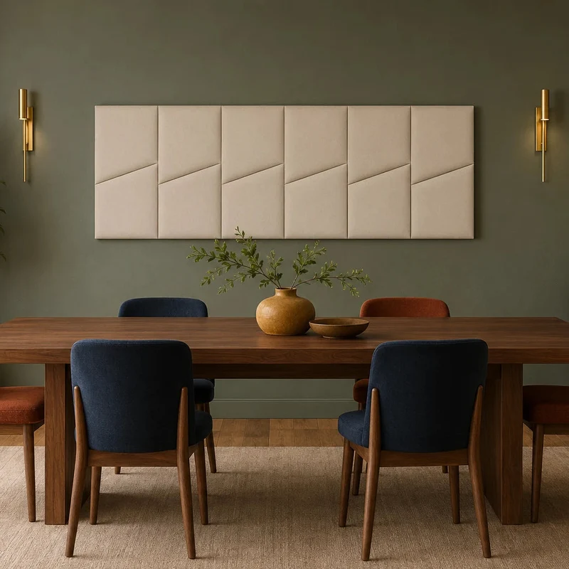 Padded Wall Panels Set 2 Beige