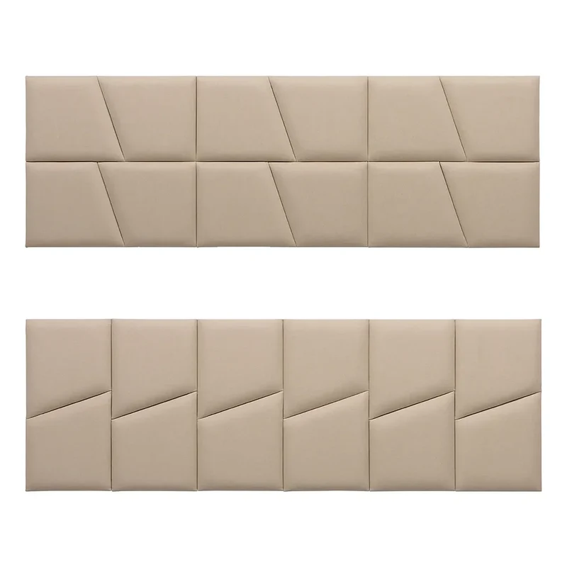 Padded Wall Panels Set 2 Beige