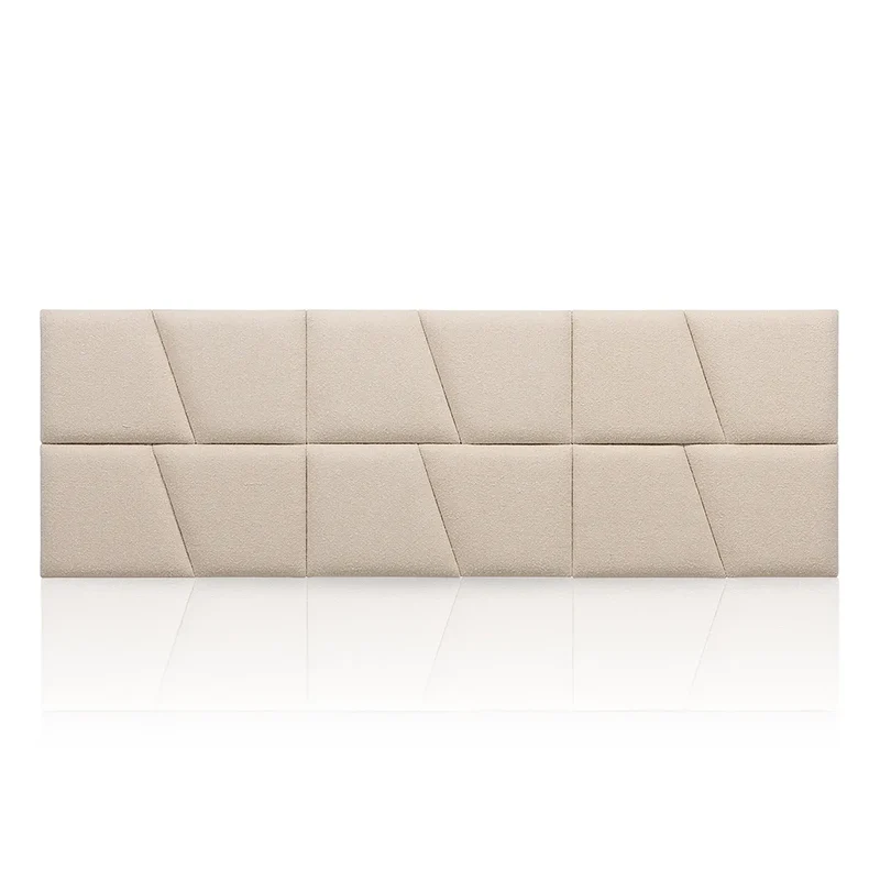 Padded Wall Panels Set 2 Cream