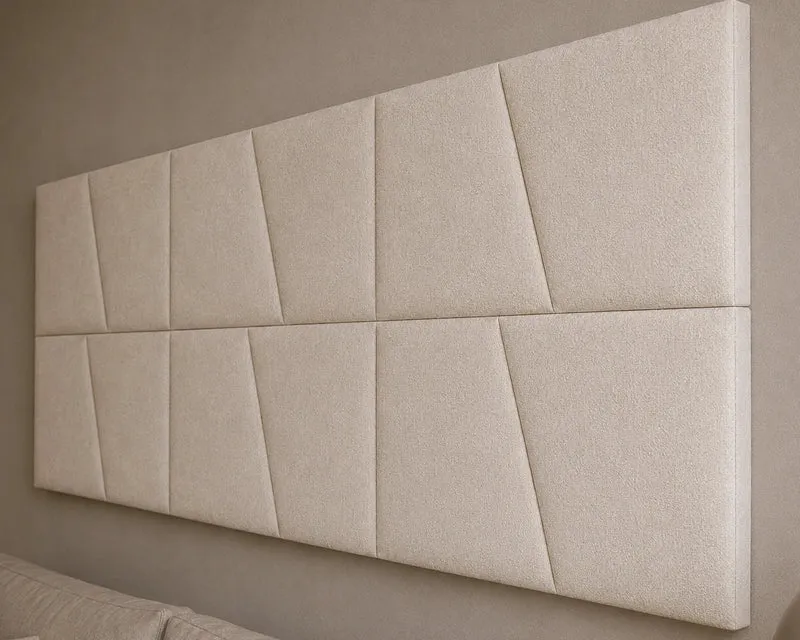 Padded Wall Panels Set 2 Cream