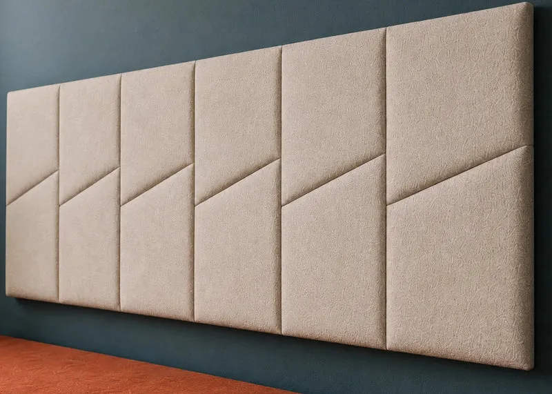 Padded Wall Panels Set 2 Cream
