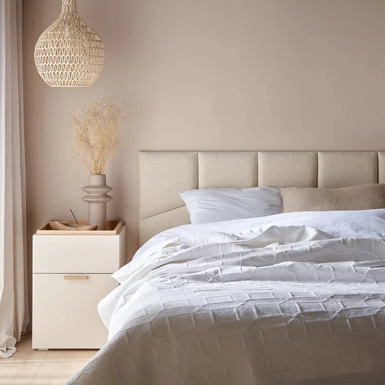 Padded Wall Panels Set 2 Cream