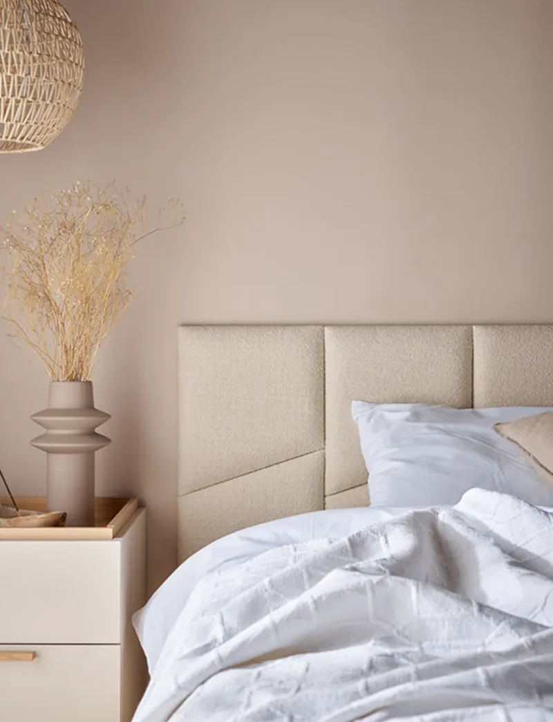 Padded Wall Panels Set 2 Cream