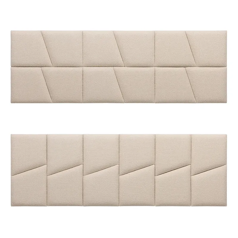Padded Wall Panels Set 2 Cream