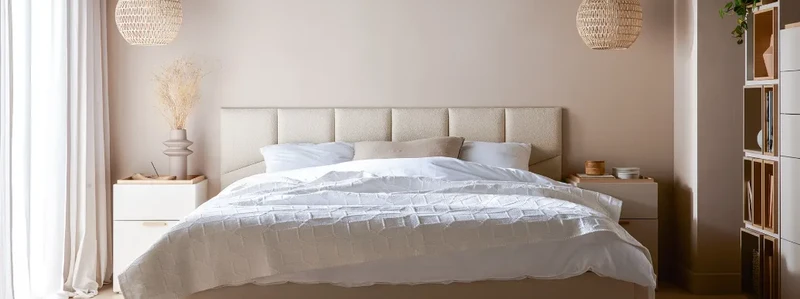 Padded Wall Panels Set 2 Cream