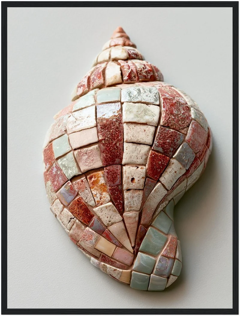 Mosaik Meeresschnecke Poster
