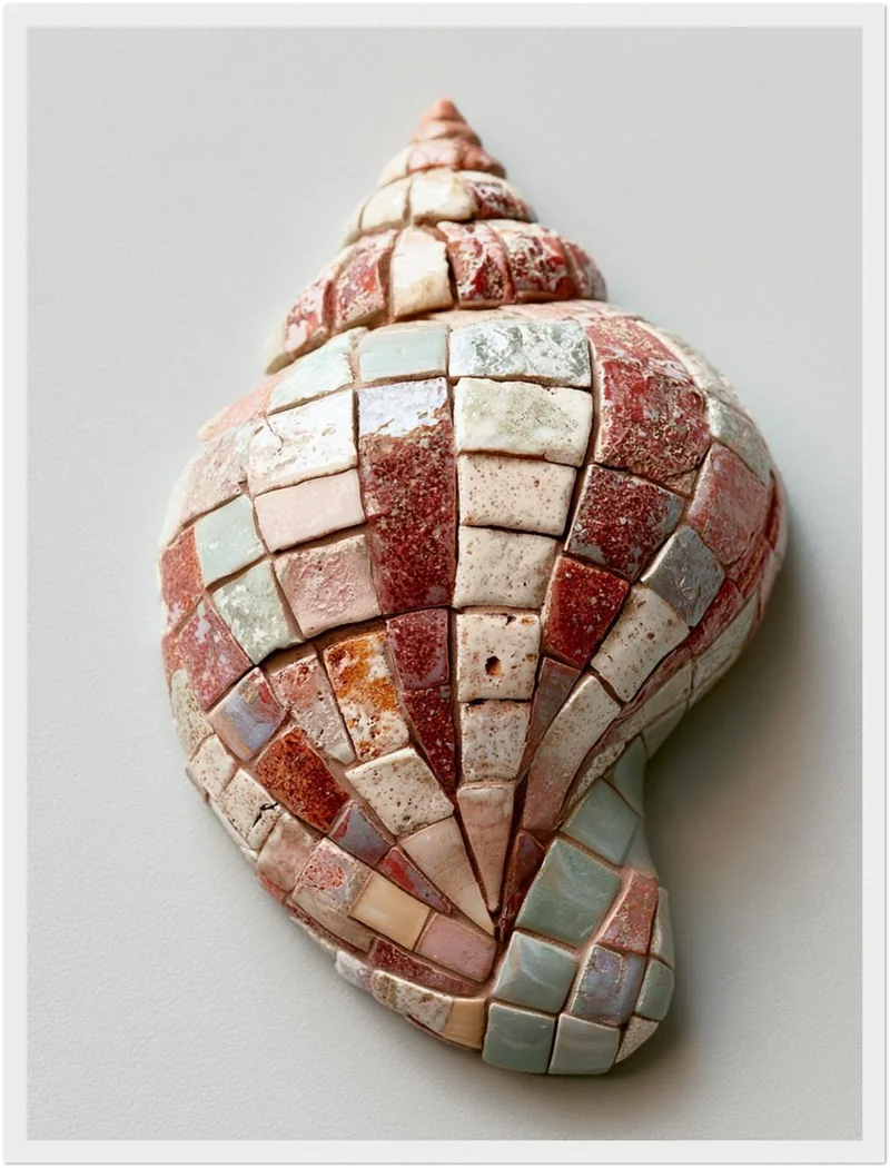 Mosaik Meeresschnecke Poster