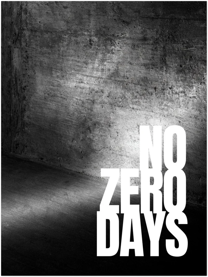 No Zero Days Beton Leinwand