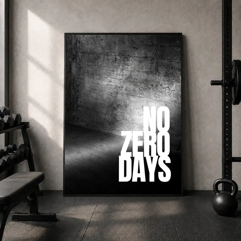 No Zero Days Beton Poster