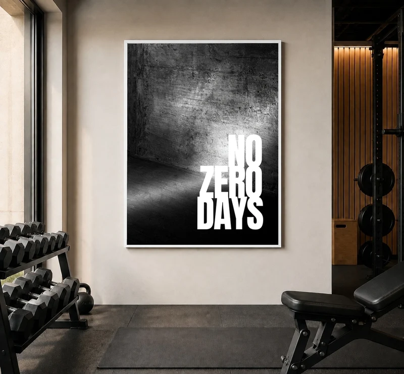No Zero Days Beton Poster