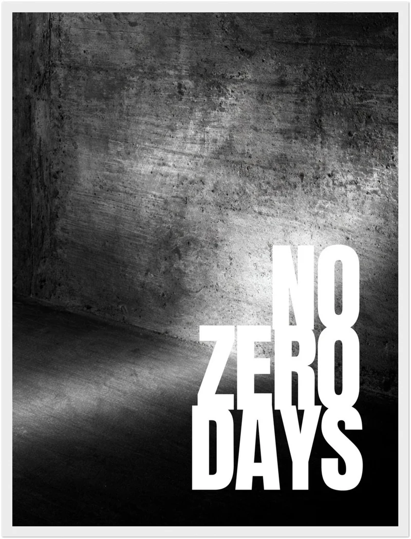 No Zero Days Beton Poster