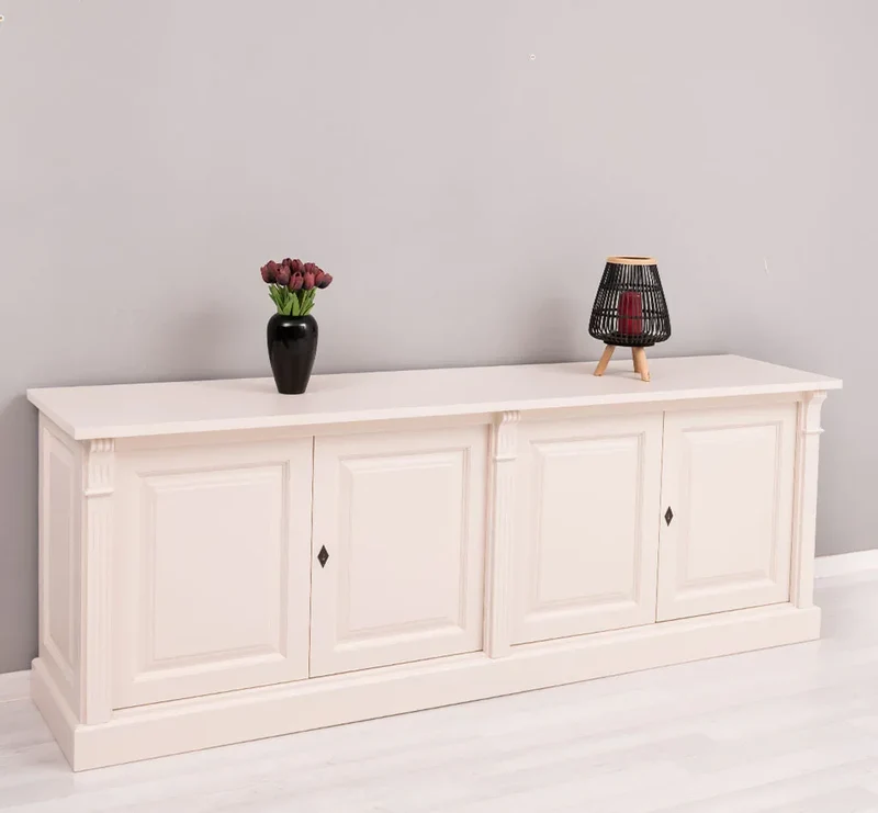 Großes Sideboard aus Massivholz mit 4 Türen