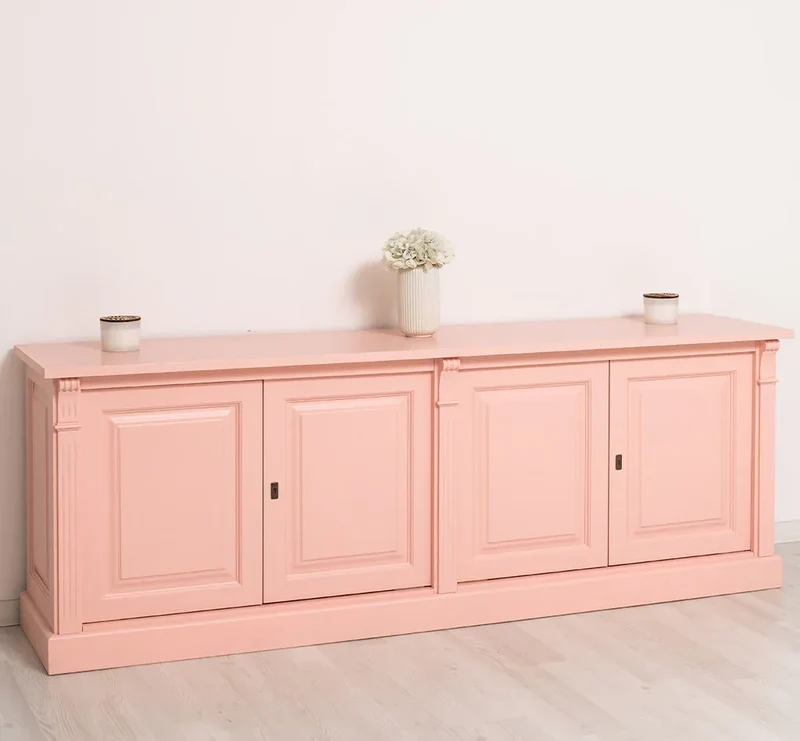 Großes Sideboard aus Massivholz mit 4 Türen
