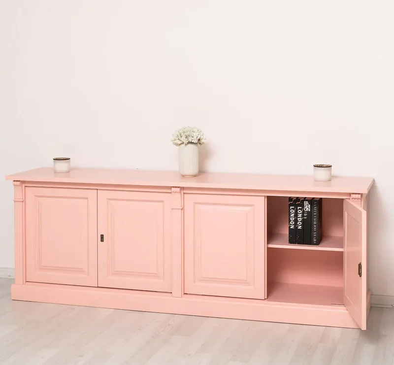 Großes Sideboard aus Massivholz mit 4 Türen
