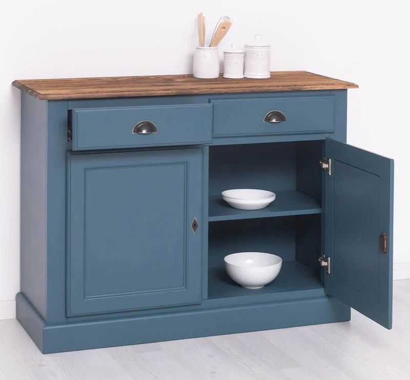 Massives Sideboard mit zwei Schubladen und Schranktüren