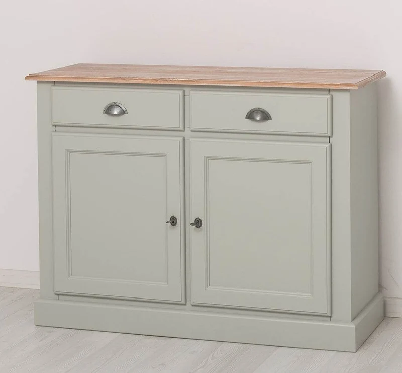 Massives Sideboard mit zwei Schubladen und Schranktüren