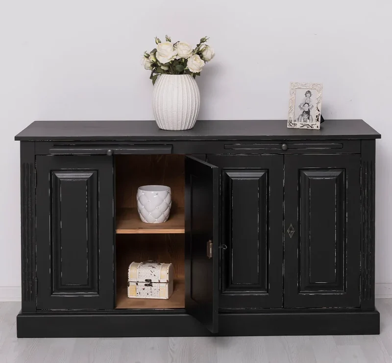 Kommode aus Massivholz | Sideboard mit vier Türen