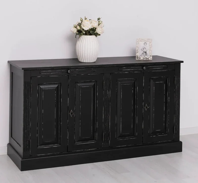 Kommode aus Massivholz | Sideboard mit vier Türen