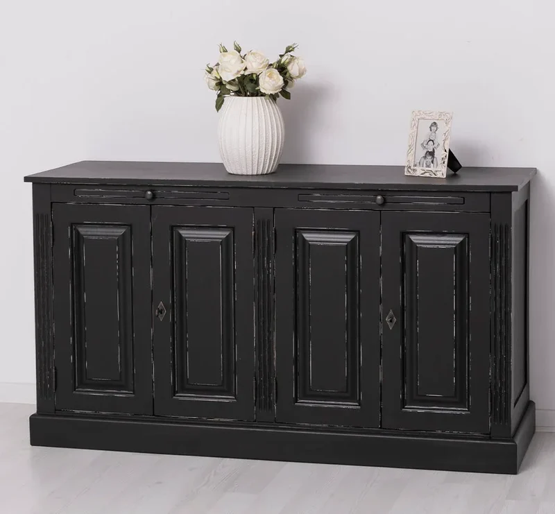 Kommode aus Massivholz | Sideboard mit vier Türen
