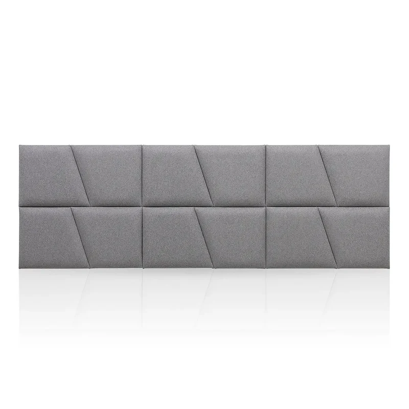 Padded Wall Panels Set 2 Grey