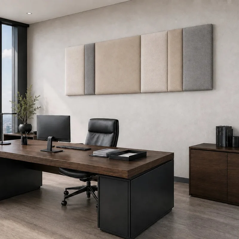 Padded Wall Panels Set 1 Beige