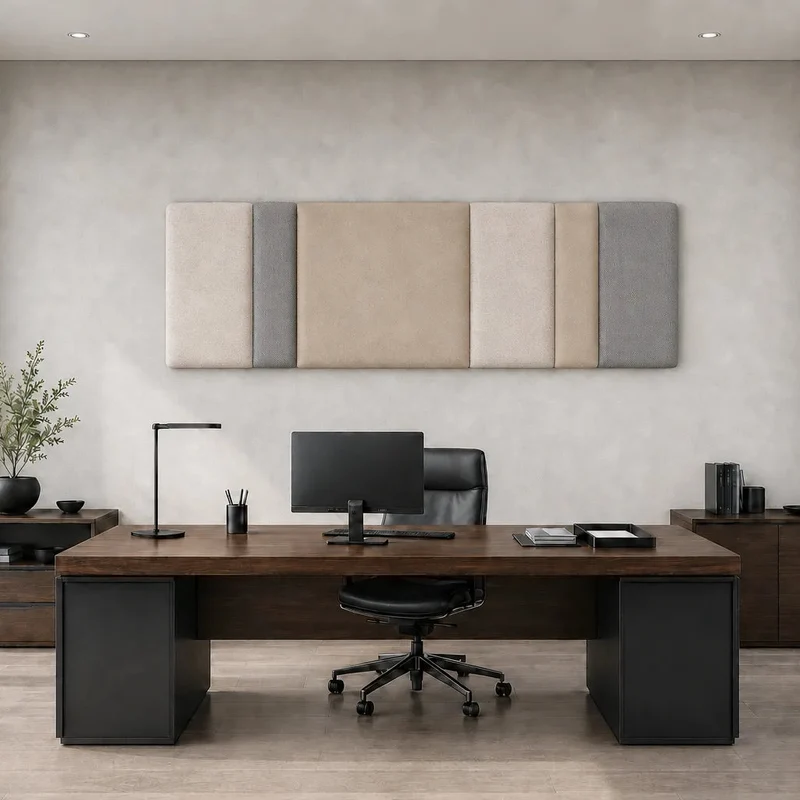 Padded Wall Panels Set 1 Beige