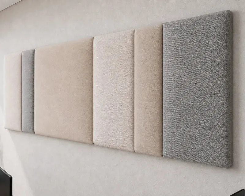 Padded Wall Panels Set 1 Beige