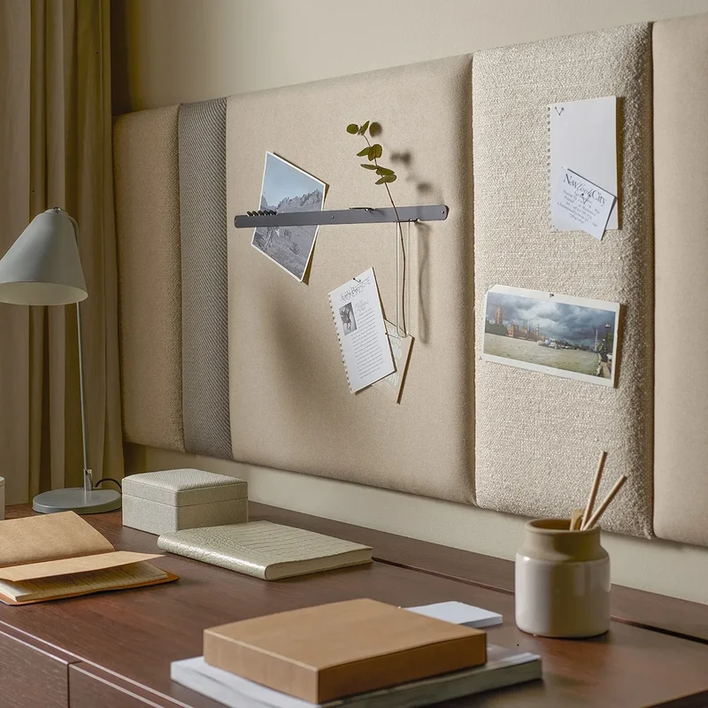 Padded Wall Panels Set 1 Beige
